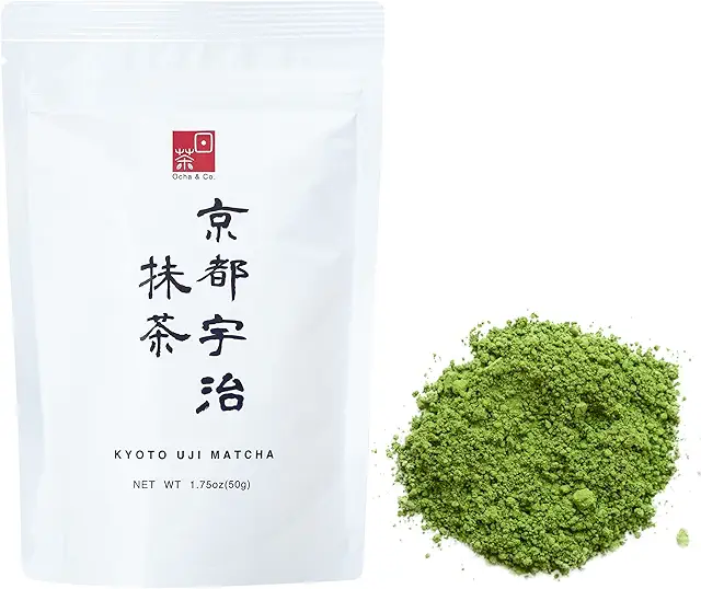 Emma Chamberlain Matcha: Ocha & Co. Kyoto Uji Ceremonial Grade Green Tea Powder