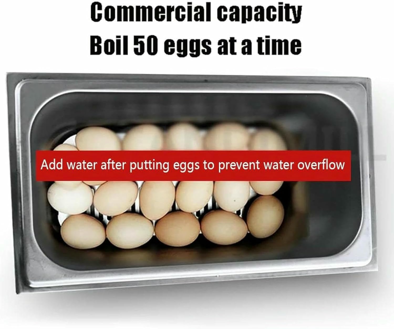 Commercial Hot Spring Egg Cooker with 50 Egg Capacity, Steamer for Making Semi-Boiled and Soft-Boiled Eggs, Egg Cooker and Omelette Maker~/