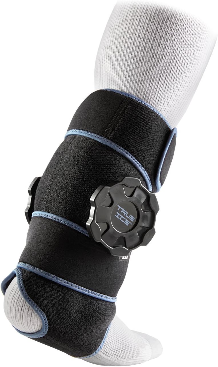 McDavid Ankle Ice Wrap, Ice with Compression for Ankle w/Reusable Ice Pack, Cold Therapy for Sprains, Muscle Pain, Bruises & Inflammation