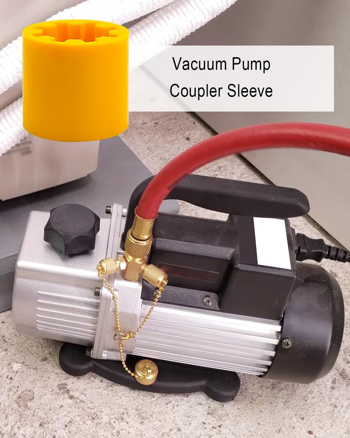 ULZOZN Accoppiatore per pompa a vuoto adatto per serie Platinum ed Eliminator DV-285N DV-3E DV-4E DV-6E DV42N DV-85N DV-142N DV-200N sostituisce 684520331976 solo per accoppiatore flessibile