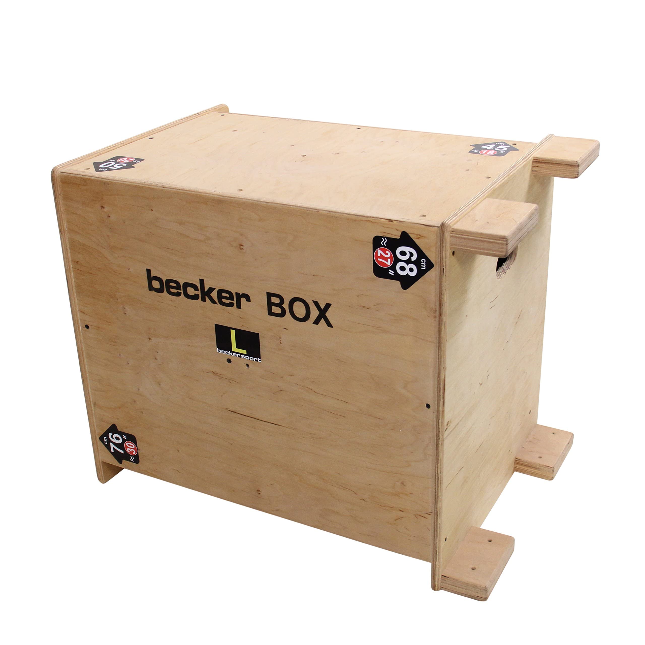 haikminglj BeckerTechnik Germany Becker Box L, Weltneuheit, 6 in 1 Box (BSG 28954) einzigartige Plyo Box mit 6 verschiedenen Sprunghöhen Sportkiste mit abgerundeten Kanten