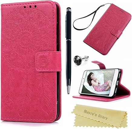 Funda Huawei P8 Lite 2017 Libro de Suave Cuero Impresi?n PU Premium - Carcasa Con TPU Silicona Case Interna Suave,Soporte Plegable,Ranuras para Tarjetas y Billetera - Rosa Rojo Funda Huawei P8 Lite 2017 Libro de Suave Cuero Impresi?n PU Premium - Carcasa Con TPU Silicona Case Interna Suave,Soporte Plegable,Ranuras para Tarjetas y Billetera - Rosa Rojo
