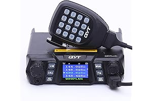 KT-980PLUS 50 Watt Dual Band Quad-Standby Mobile Radio with Free Programming Cable