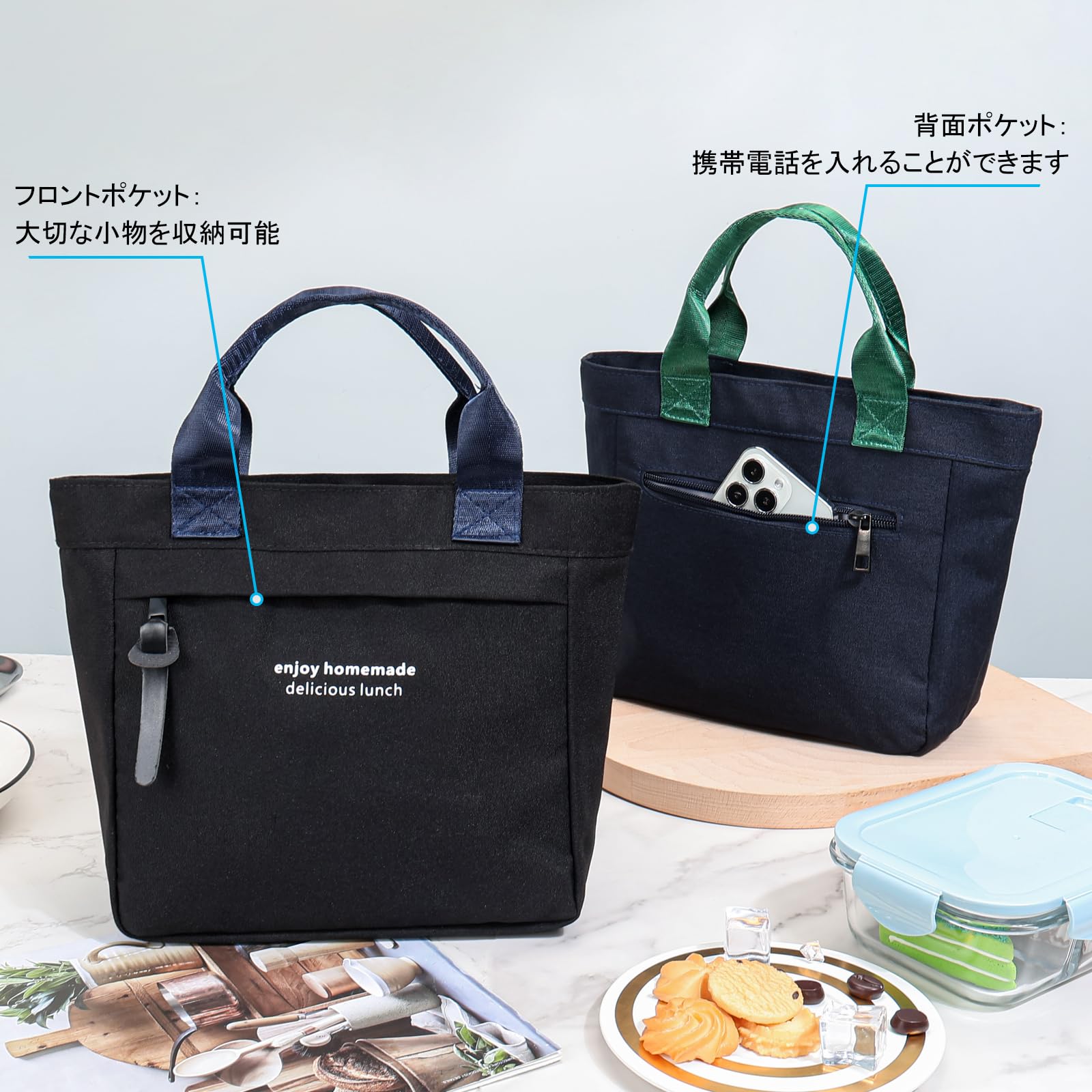 Amazon｜Newseego ランチバッグ 保冷 おしゃれ お弁当バッグ 保冷 