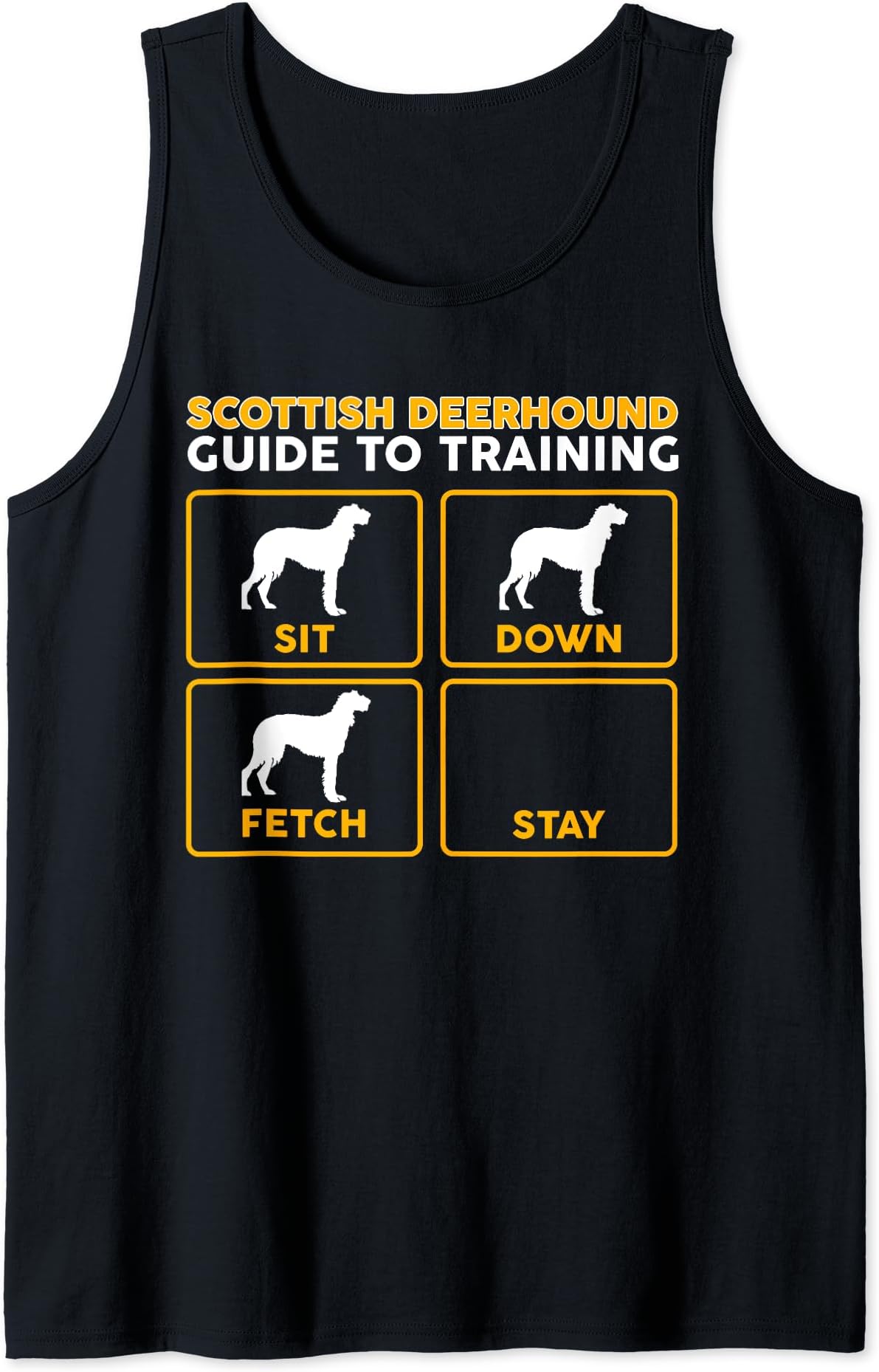 Scottish Deerhound T-Shirt | Funny Guide To Training Tank Top