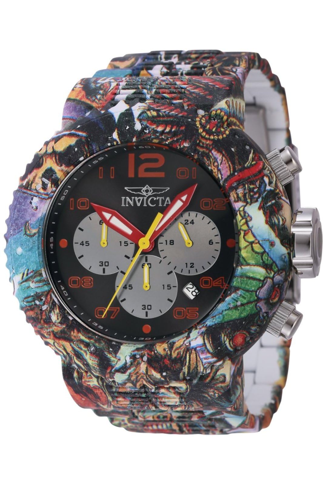 INVICTA Pro Diver 43234 Reloj para Hombre - Movimiento de Cuarzo - Acero Inoxidable con Esfera Negra - 52 mm