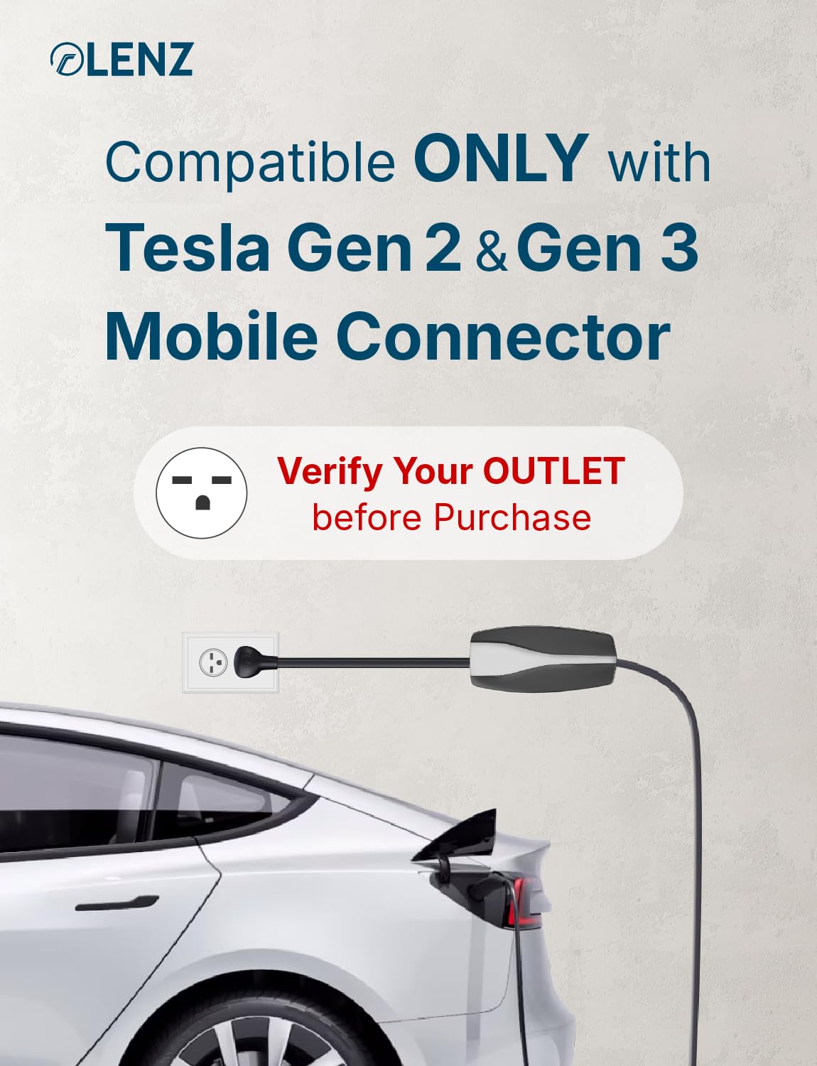 Amazon.com: LENZ NEMA 6-15 Adapter for Tesla Mobile Connector Gen