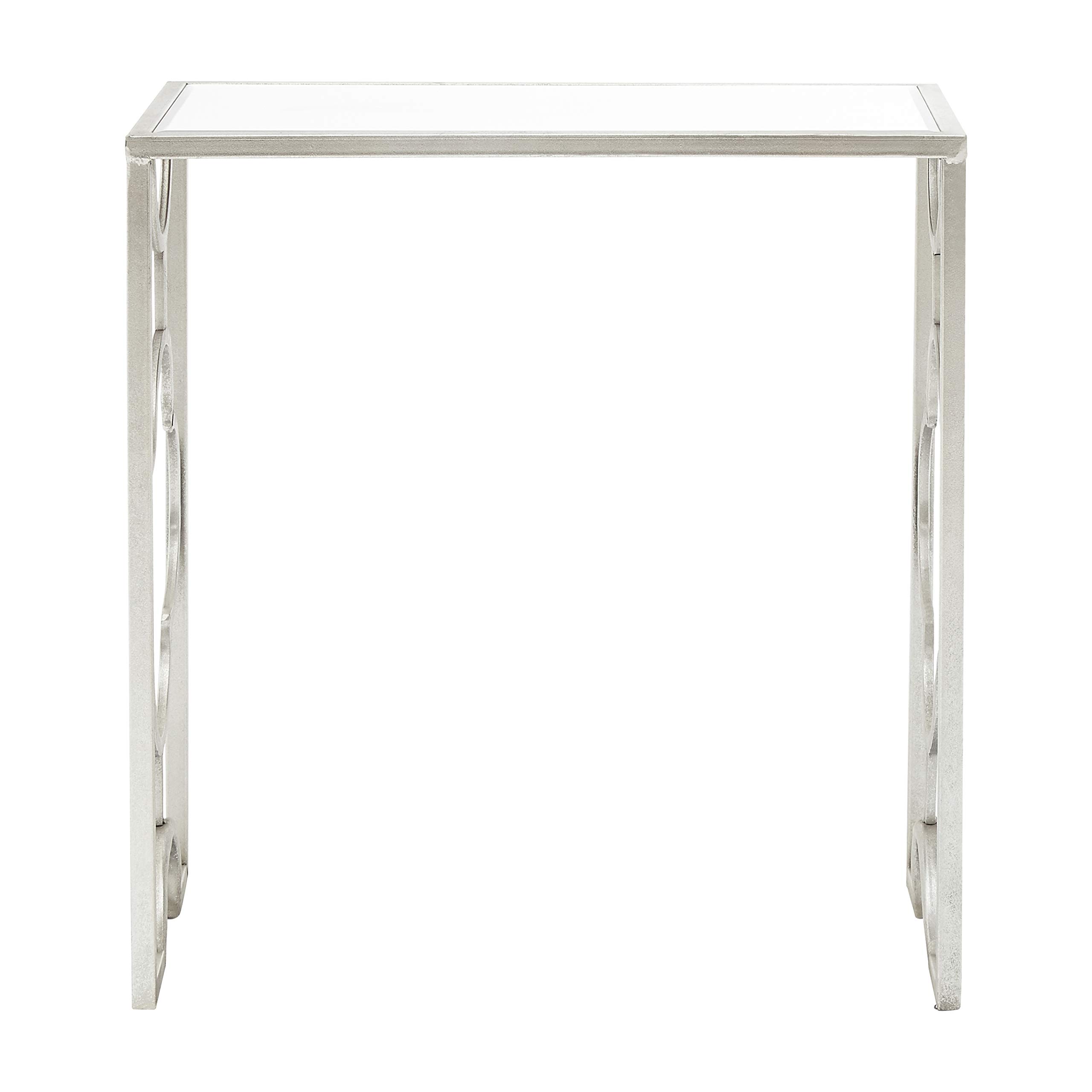 Orsina Set Of Two Merlin Silver Leaf Side Tables from B&Q