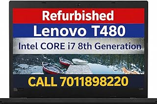 Certified ThinkPad T480 Business Laptop | Core i7-8550U 8th Gen Processor | Upto 32GB RAM | Upto 2TB SSD | 14" HD Display | Int UHD 620 Graphics | WiFi | Bluetooth | Win 11 Pro (8.0, GB, 1.0, TB)