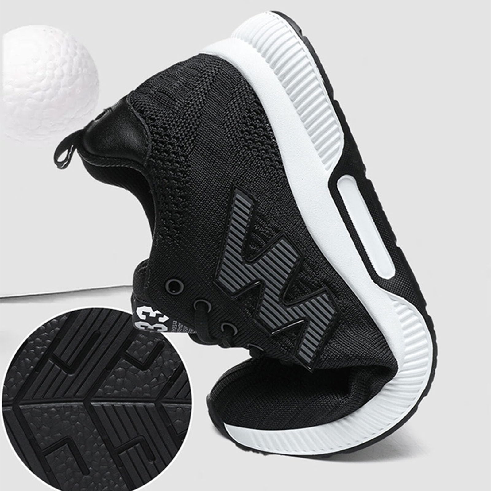 Zapatos con Alzas para Hombre, Zapatillas Deportivas Informales de Malla, Ligeras, Transpirables, con Cordones y tacón de elevación Oculto para Hombre de cm. # L