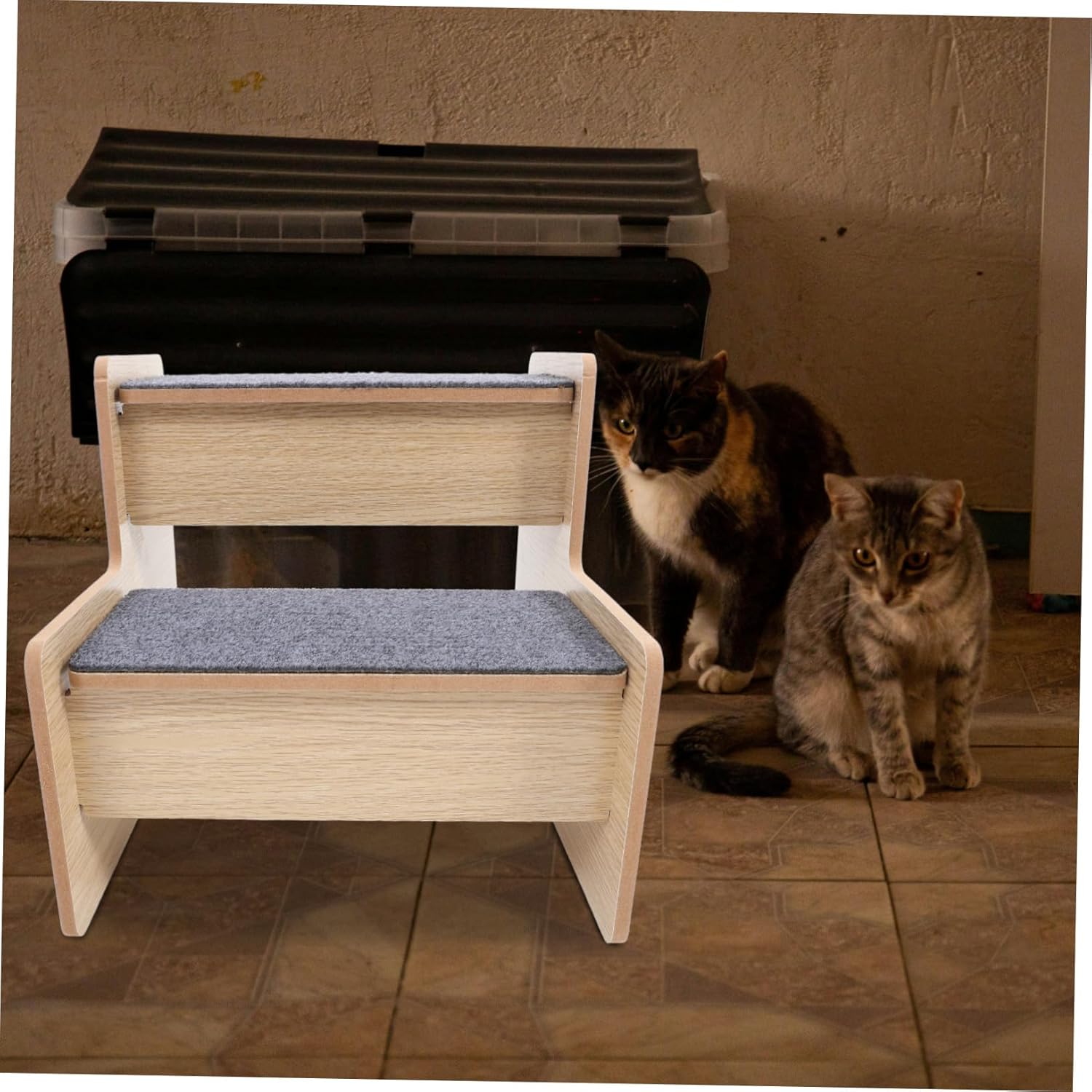 Dog Steps for High Beds Step Wooden Pet Stairs Ladder Safety Ladder Easy to Carry