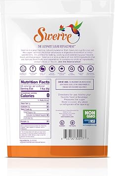 Swerve Sweetener, Granular, 12 Ounce, 3 Pack