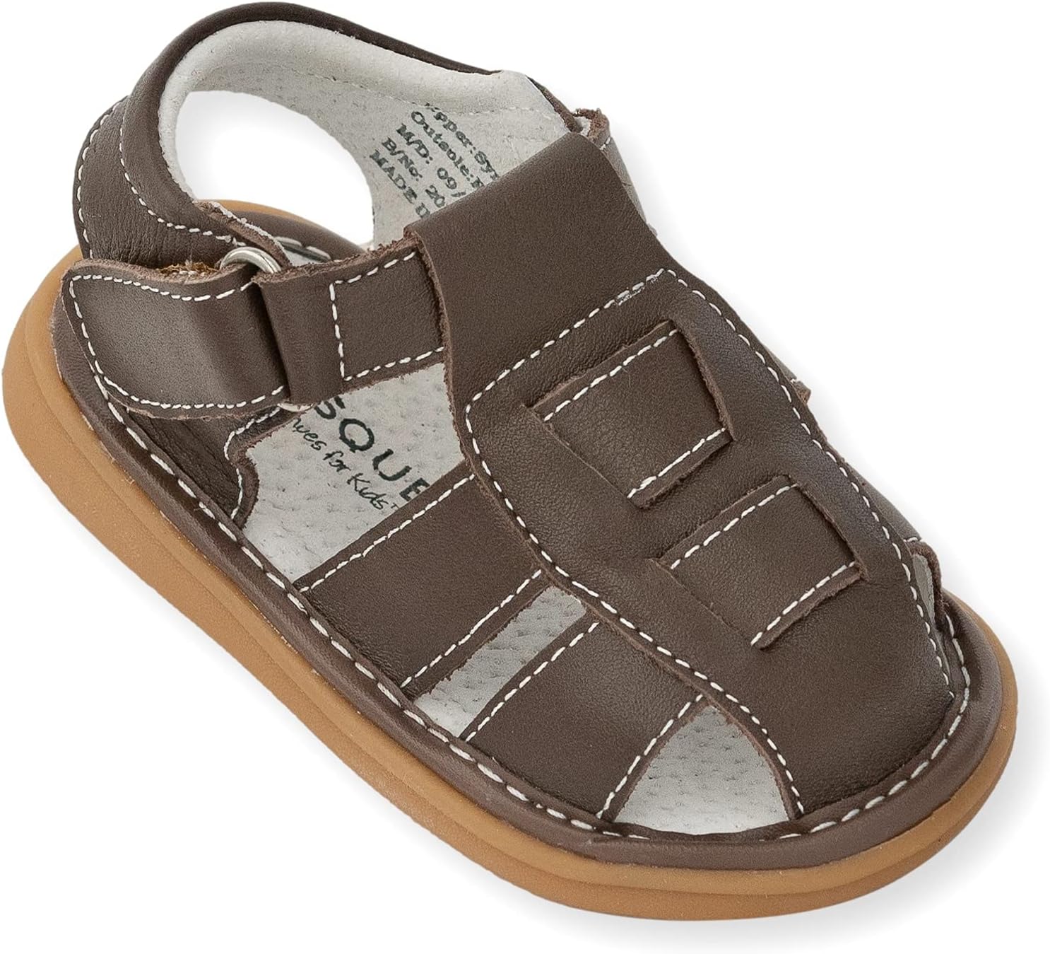 Toddler Squeaky Sandals with Removable Squeaker in Fun Styles & Colors for Boys and Girls