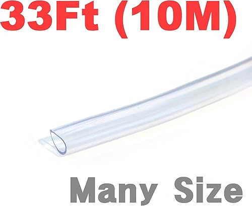 Miniatura 2 de I/D 1/2 "O/D 5/8" 33 pies 32.8 ft PVC tubo flexible de vinilo transparente manguera de alimentación de suministro de agua