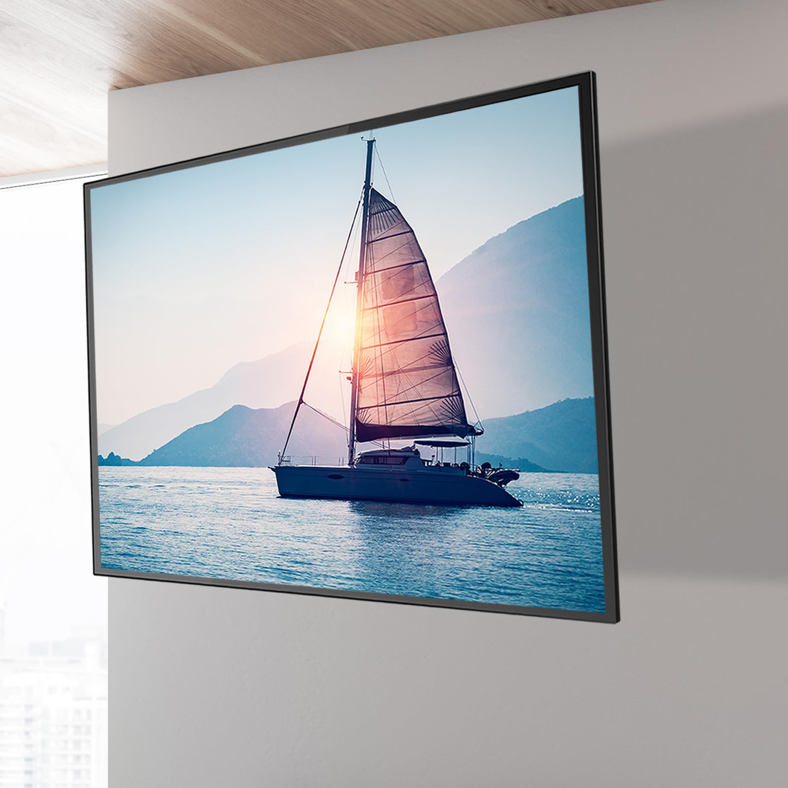 CAVO Motion 400 x 400 mm Supporto a parete per TV per schermi da 32 a 70 | pollici fino a 45 kg, Max VESA girevole e inclinabile per TV e monitor piatti e curvi