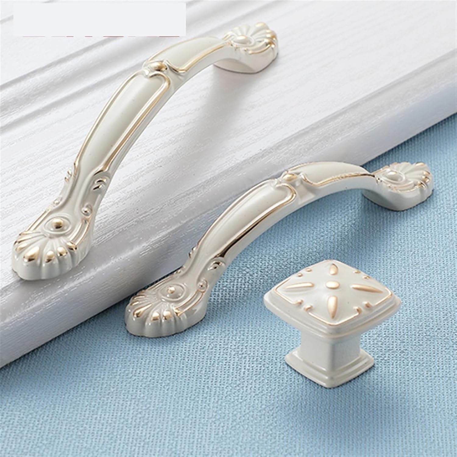 White Door Handles and Knobs for Cabinet Kitchen Cupboard Zinc Alloy Furniture Handle Dresser Drawer Cabinet Handle 1Pcs (Color : 935-Single Hole)