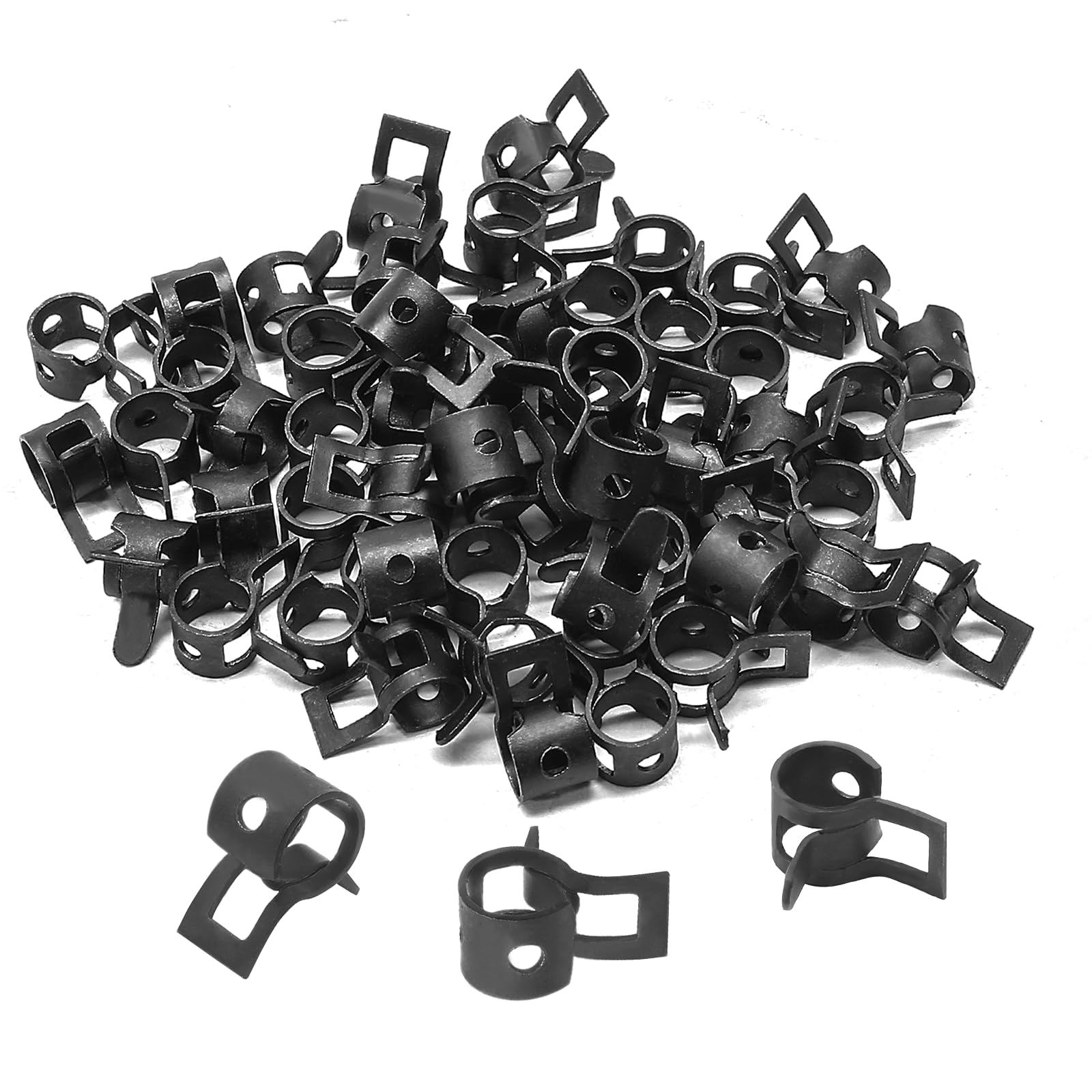 Snapklik.com : Cionyce 50 Pcs 6mm ID Spring Band Type Clamps