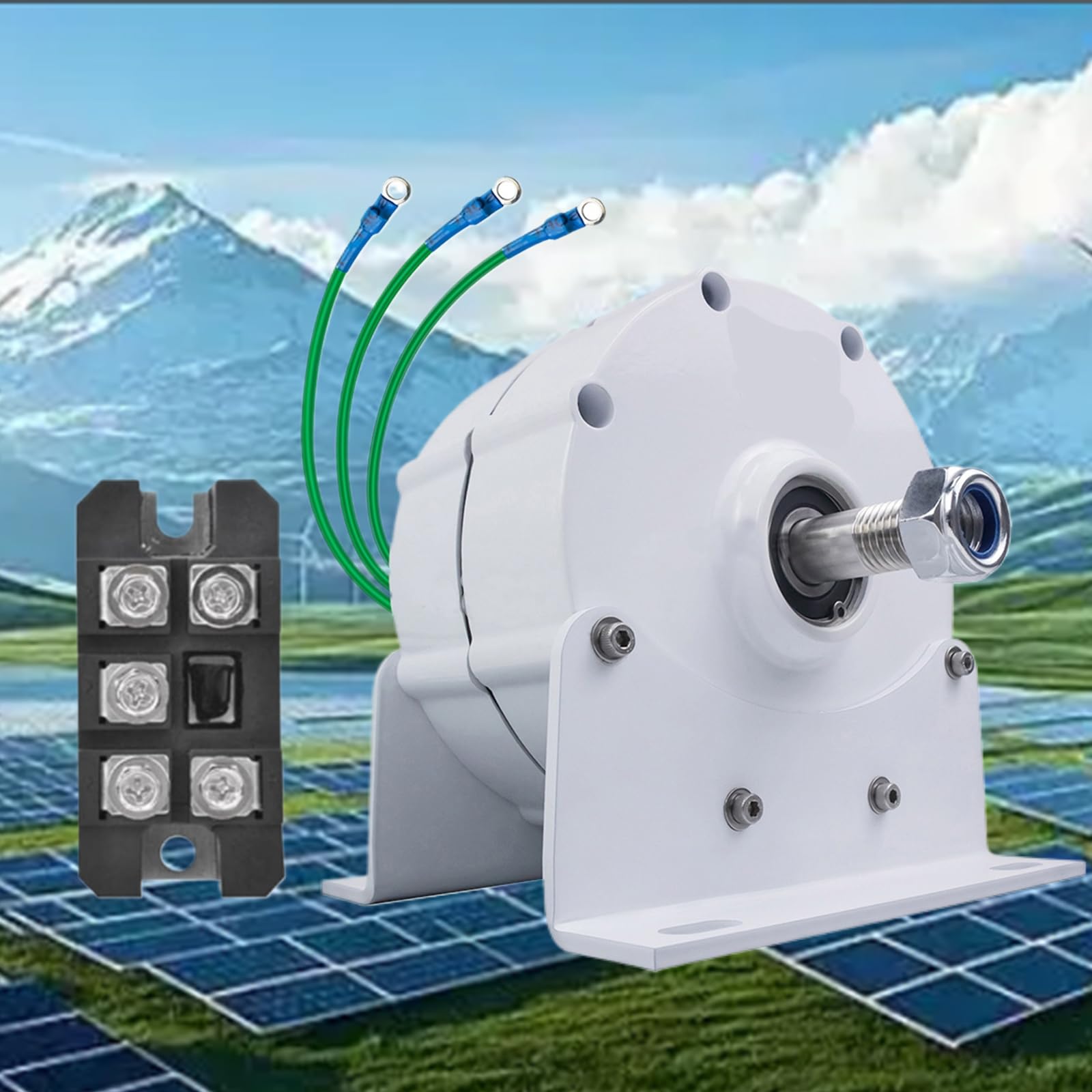 3000W 3 fazowy generator turbiny wiatrowej AC z podstawową alternator AC bez przekładni 12 V 24 V 48V 220V dla DIY Wind Turbine Bezżądra Alternatora