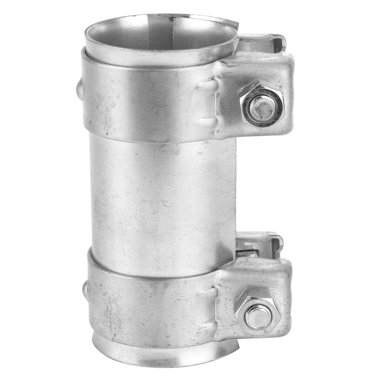 Morsetto per Tubo Marmitta per Auto, Connettore per Tubo Marmitta di Scarico Giunto per Manicotto a Doppio Morsetto Accessorio per Automobile da 2 Pollici/51 Mm