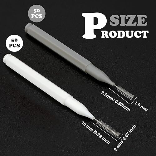 Miniatura 171 de Patelai 100 piezas de cepillos para limpiador, cepillo interdental, palillo de dientes, cabezal de hilo dental, hilo dental, higiene dental, hilo