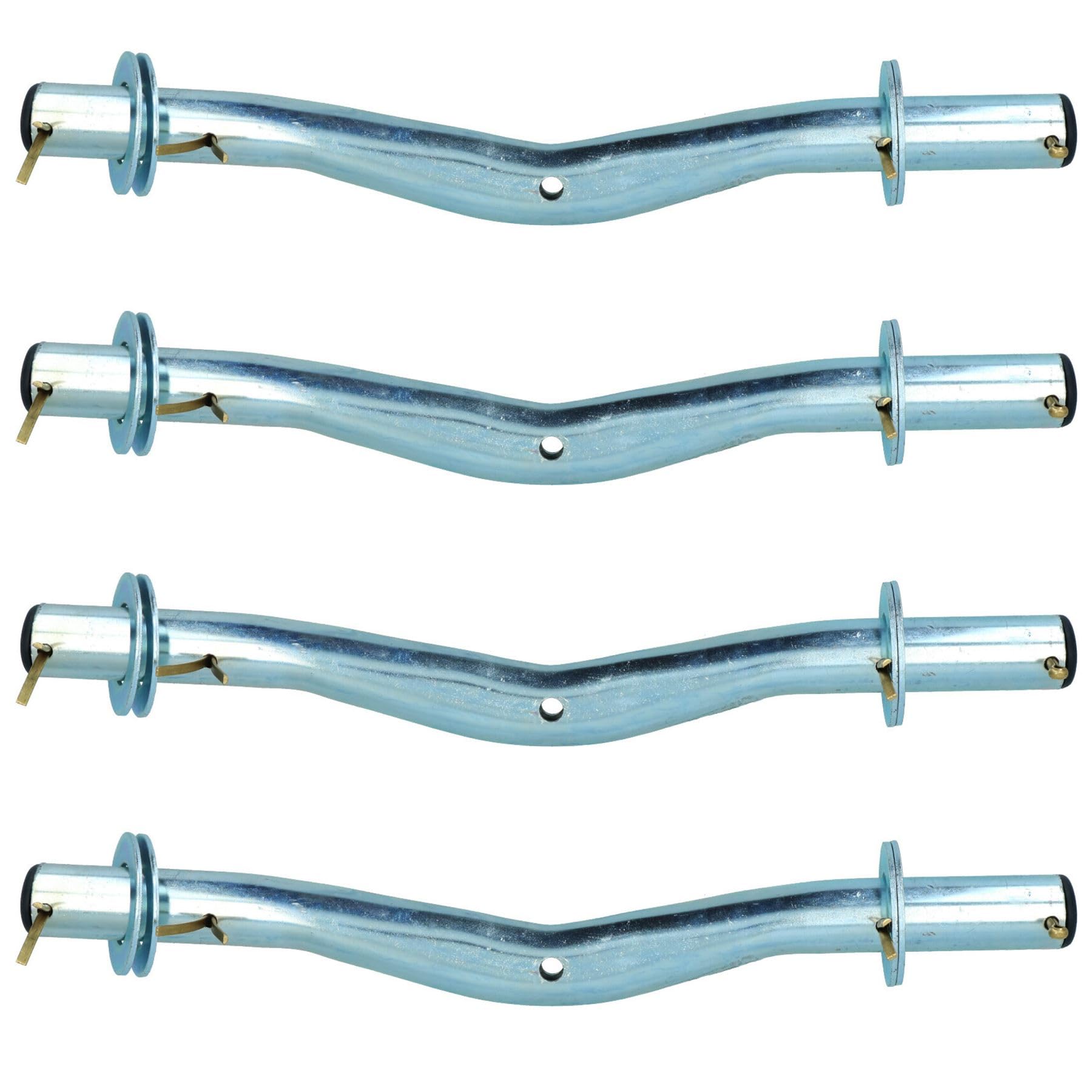 AB Tools 4 Pack Cranked Boat Roller Wing Bracket For Ribbed Side Rollers Dumbbell Trailer