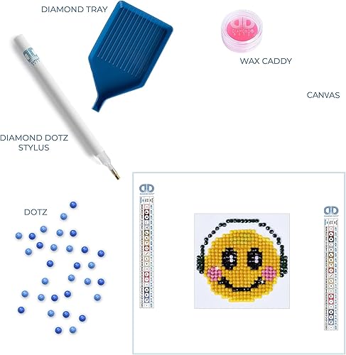 Miniatura 6 de DIAMOND DOTZ Kit de arte de pintura de diamante con ranura sonriente
