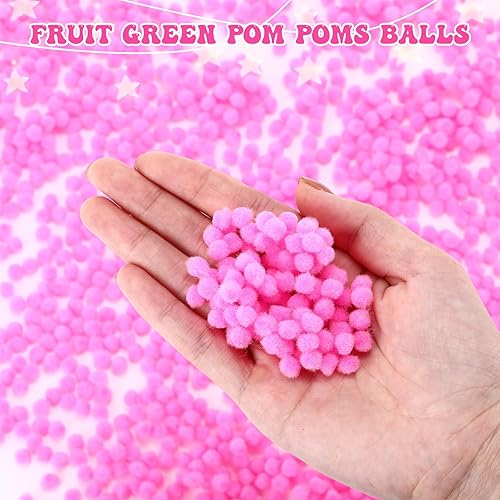 Vista 60 de Shappy - 2000 pompones de 0.236 in para manualidades, suministros para el trabajo y manualidades Red