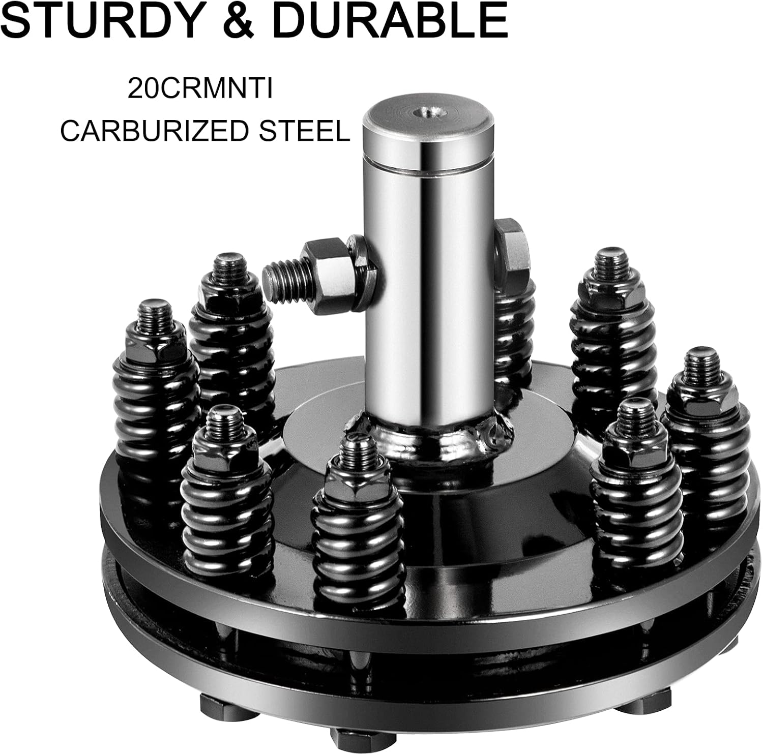 VEVOR Slip Clutch, 1 3/8" PTO Slip Clutch, Smooth Round Ends PTO Friction Clutch, Carburized Steel Tractor Slip Clutch, Adjustable Rotary Cutter Slip Clutch, Black Brush Hog Slip Clutch for PTO Shaft