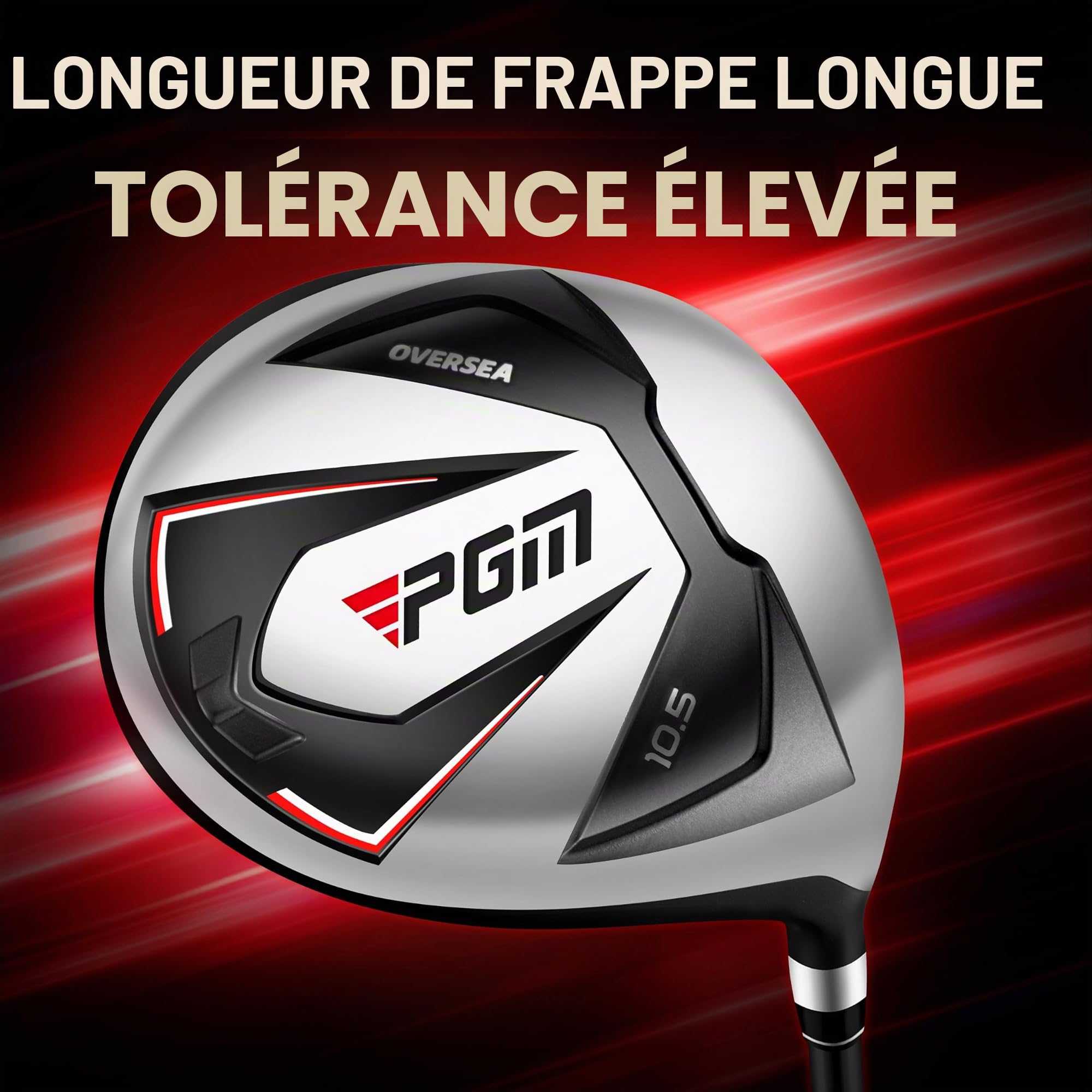 PGM Ensemble complet de clubs de golf pour homme - 12 pièces - 3 bois (#1,3,5), 1 hybride (#4H), 6 fers (#5,6,7,8,9,PW), 1 cale sable (55°), 1 putter - Sac de support de golf