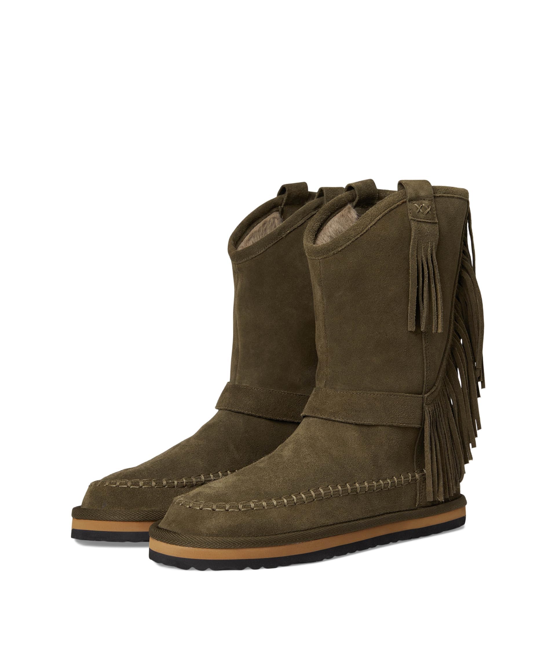 Free People womens Faye Fringe Pull-on Boots