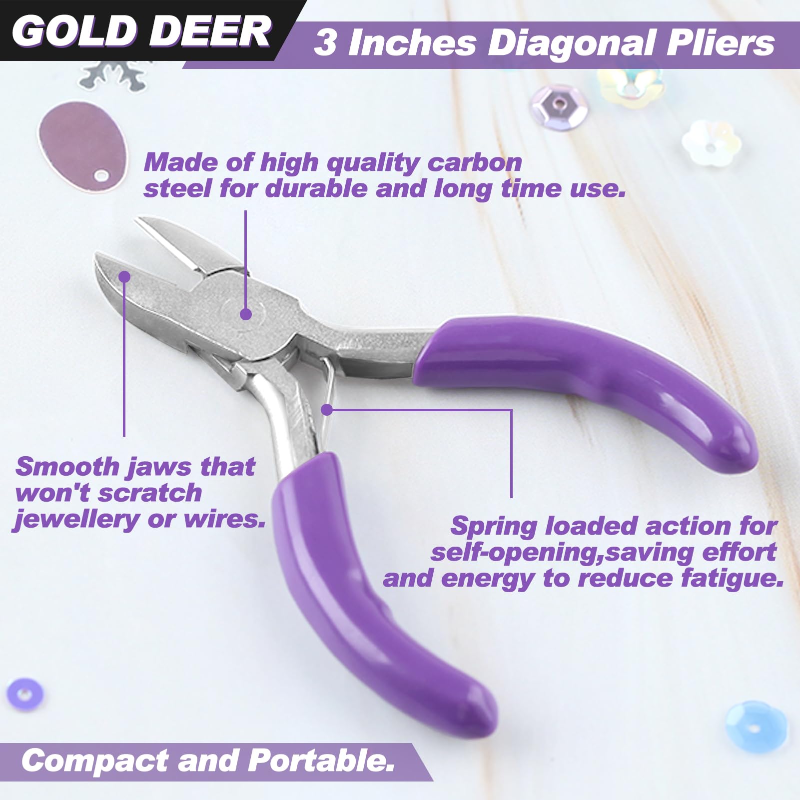 Pince Coupante Latérale De Précision - Acier Chrome Vanadium - Pour électronique, Bijoux, Fils Fins
