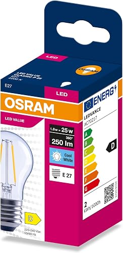 Osram LED FILAMENT CLASSIC P VALUE 1.8W 4000K Clear E27