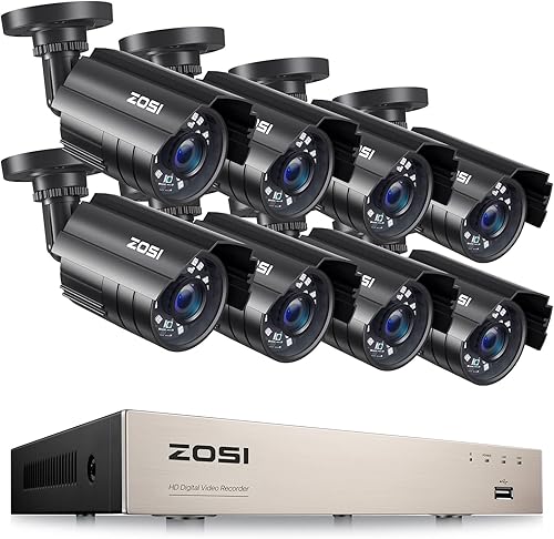 Miniatura 11 de ZOSI Sistema de cámara de seguridad 3K Lite de 16 canales con detección de vehículos humanos AI, visión nocturna, 16 cámaras CCTV con cable para