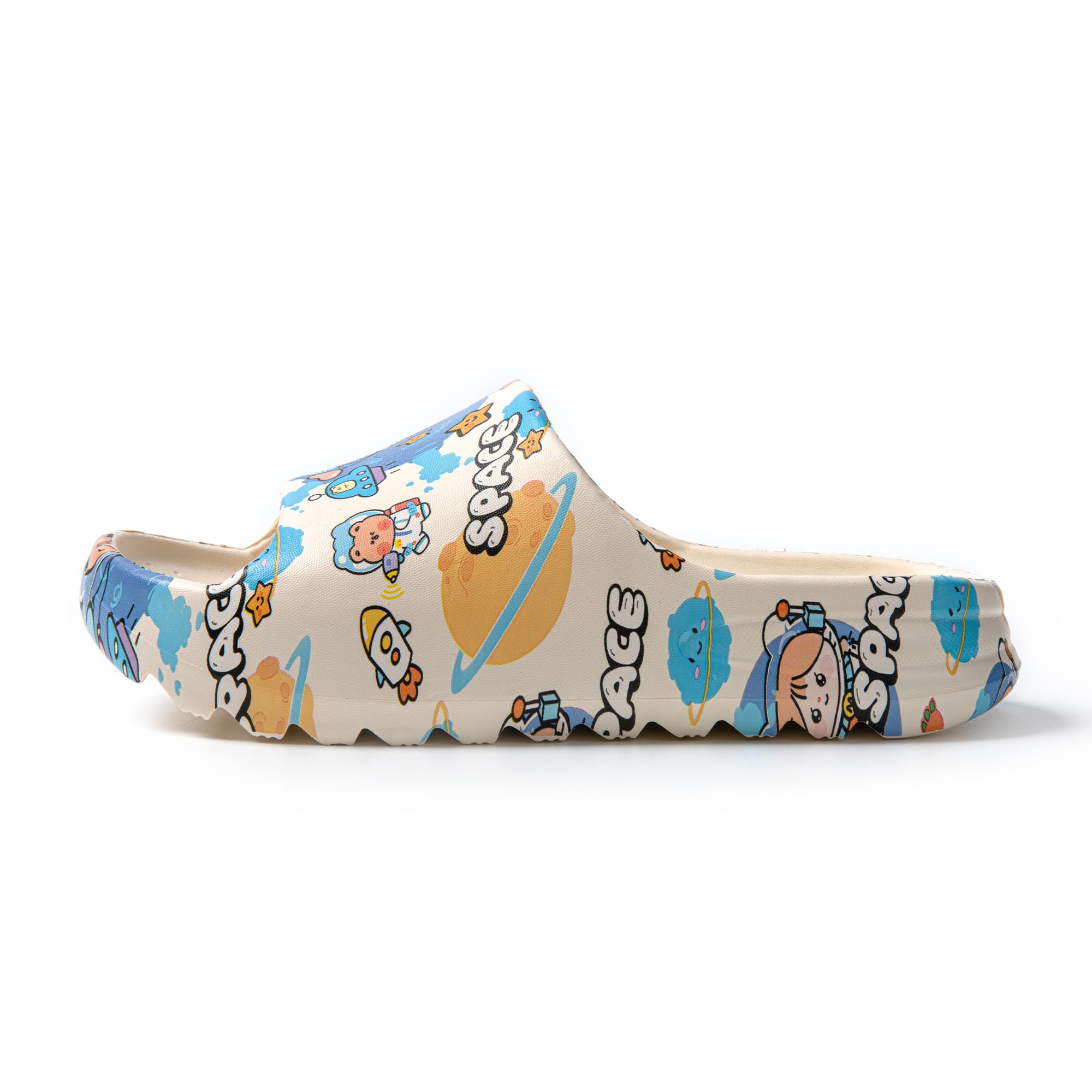 JOMIX Chanclas Mujer Verano con Estampado Chanclas Playa Mujer Plataforma Chanclas Piscina Mujer Suela Gruesa
