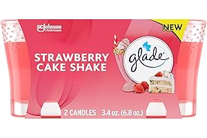 Glade Candle Jar, Air Freshener, Strawberry Cake Shake