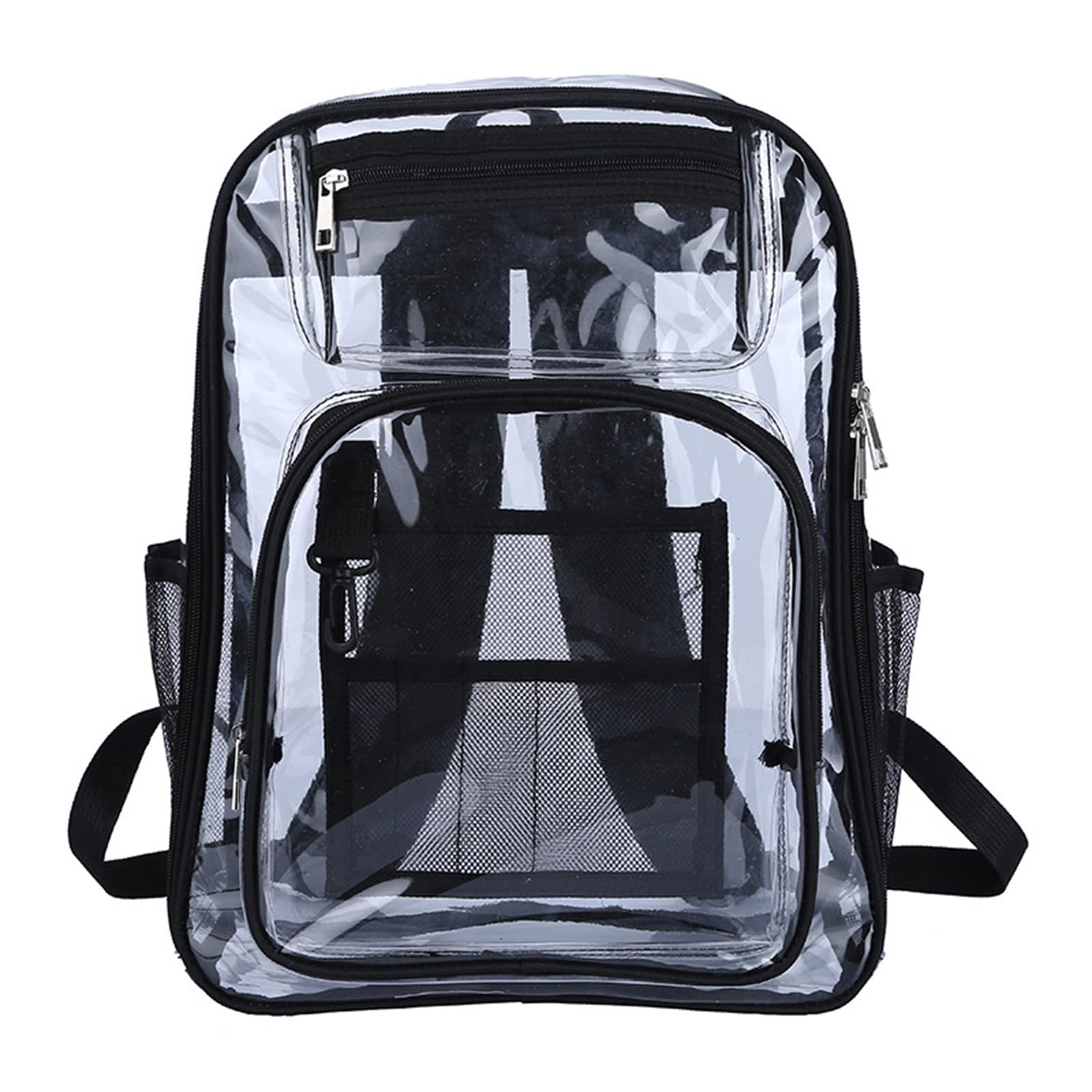 MICFENY Clear School Bag See Through Laptop Backpack Large Capacity Travel Daypack Book Bags for Teenagers