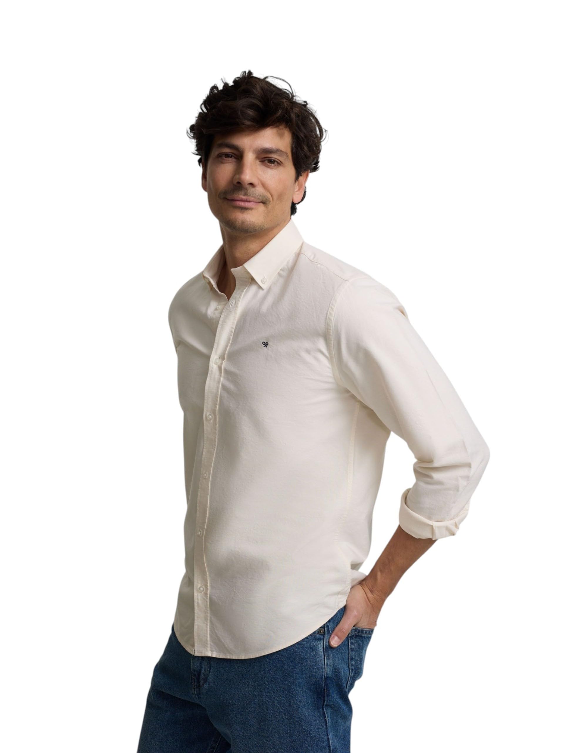 SILBON Camisa Sport Oxford para Hombre