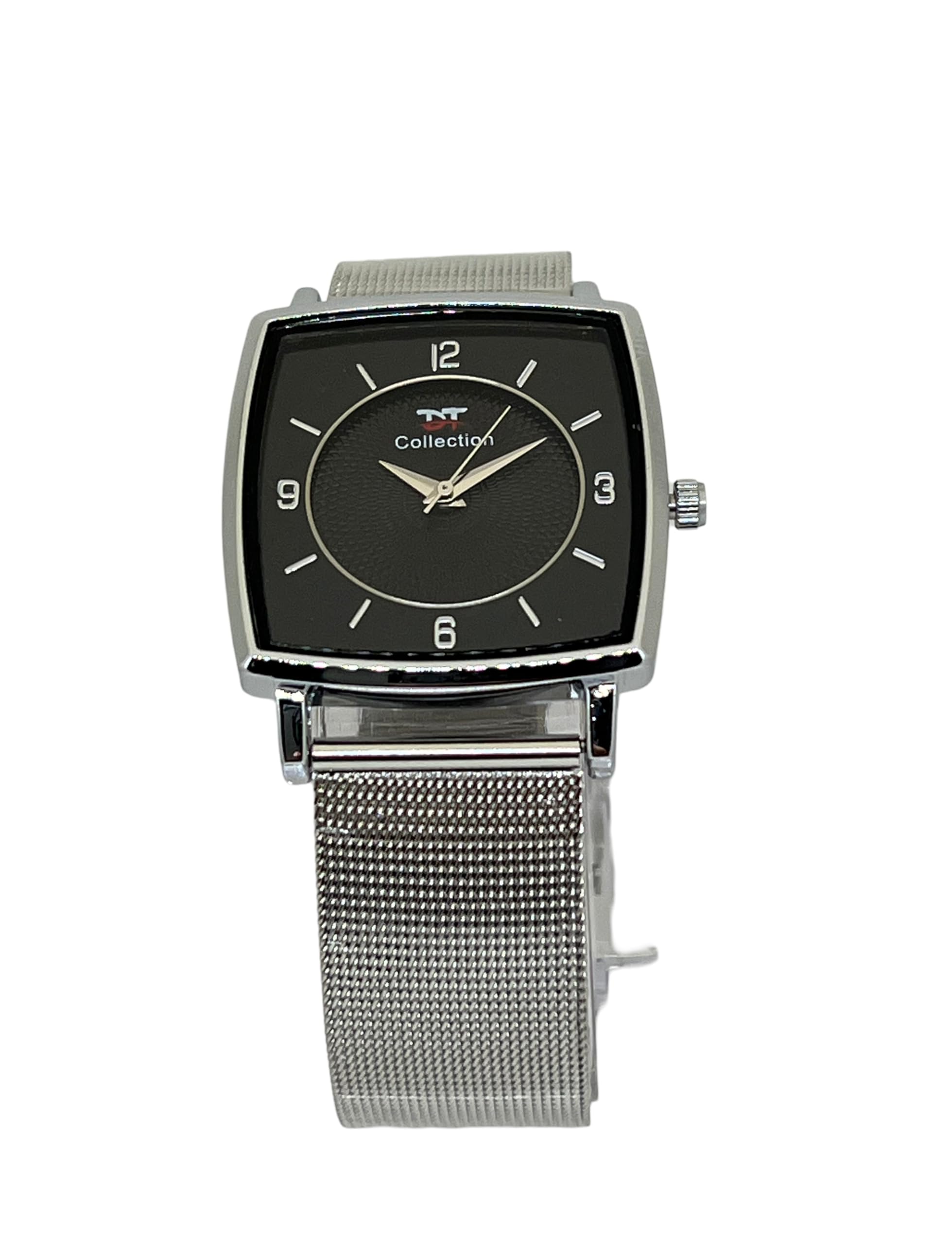 DT Collection Watch, Square Watch Stainless Steel Watch, Classic Stainless Steel Watch,Sleek Design Watch, Mens Watch, Mens Formal Watch Slim Watch Mens Casual Watch mesh Trap Watch (White) (B0D9PB9J5H) Amazon Price History, Amazon Price Tracker
