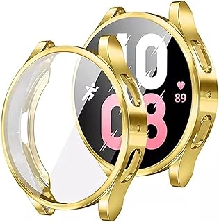 جراب متوافق مع ساعة سامسونج جالاكسي ووتش 5 برو مصنوع من البولي يوريثين الحراري الناعم مقاوم للصدمات Gold ذهبي