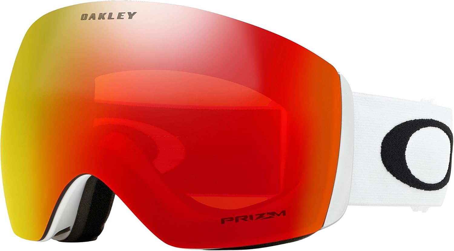 Oakley Flight Deck L Prizm Snow Goggles Matte White With Prizm Torch Lens + Case