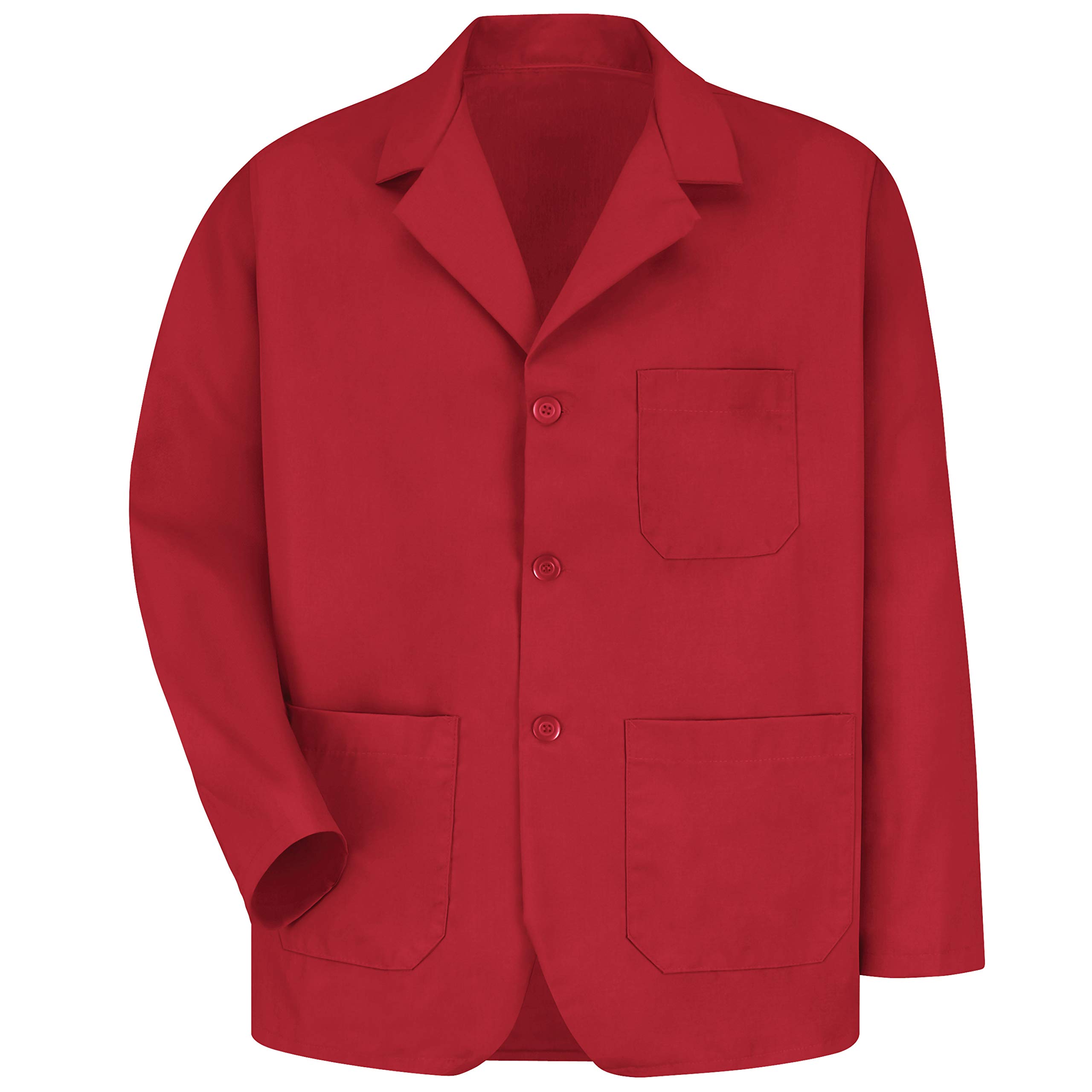 Red Kap Men's Lapel Counter Coat, Xl