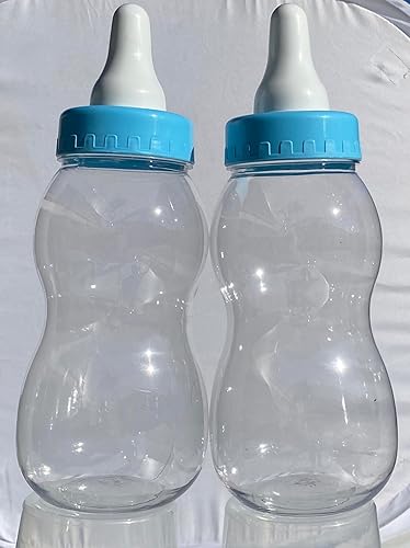 Paradise Beach Hucha para biberones, divertida alcancía de PVC transparente para niños y niñas (azul)