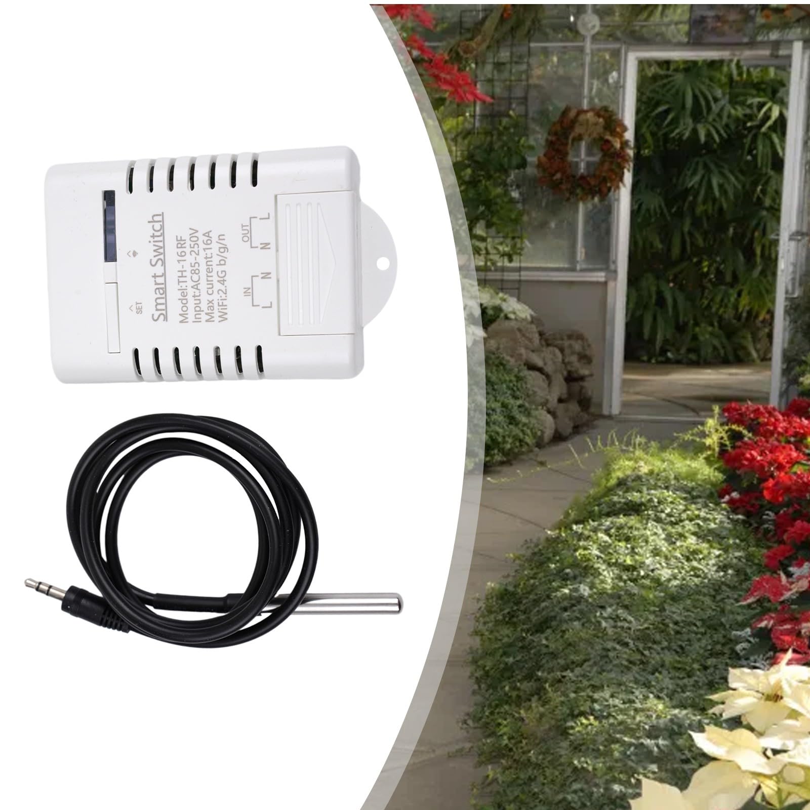 Inteligentny dom WiFi czujnik temperatury bezprzewodowy moduł temperatury czujnik AC 85-250 V aplikacja sterowanie zdalne sterowanie do aplikacji 123456