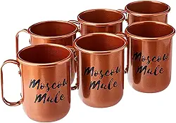 Caneca de Alumínio para Moscow Mule 380ml 6 Unidades