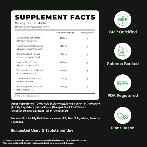 Miniatura 8 de Auric Suplemento de apoyo hepático a base de hierbas  Cardo mariano (silimarina), cúrcuma, ajo y jengibre para la salud del hígado  Fórmula avanzada