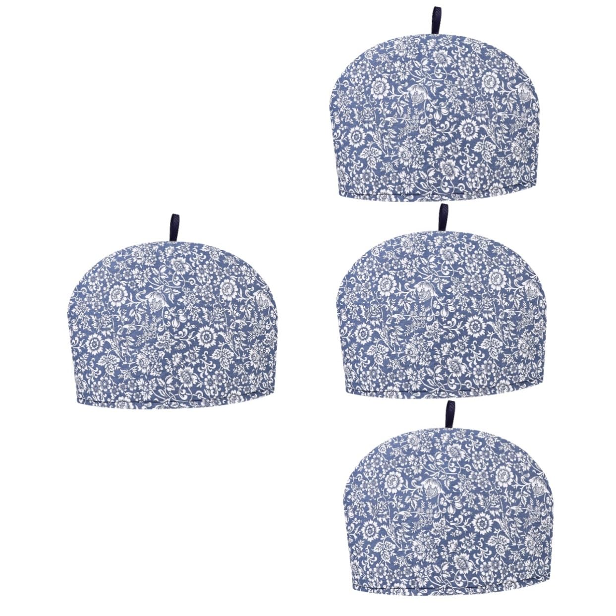 PRETYZOOM 4 Pièces D' De Théière Bouilloire Théière Anti-brûlure Confortable Théière Décorative Thé d'impression Confortable Pot Confortable Thé Cosy Coton