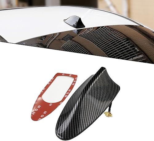 Fluher 1 antena de aleta de tiburón para automóvil, antena de mejora de señal de radio, alerón de techo que reduce la decoración de resistencia al