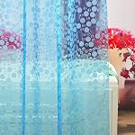 Ga-Geetopia EVA Teal Thin Shower Curtain Liner, Pebble Pattern 72x72 Inch Lightweight Plastic Bathroom Shower Showroom Inner Curtain with Rustproof Metal Grommets and Weighted Magnets(NO Hooks)