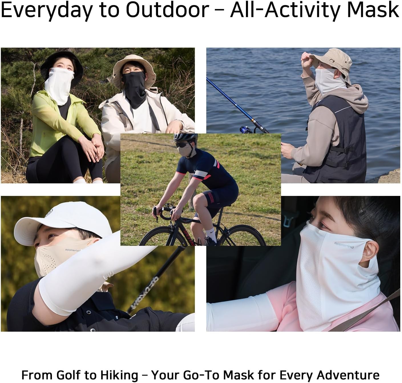 Face Mask for Sun Protection Lufit - UPF 50+ Sun Protection Mask for Men & Women, UV Face Cover, Cooling Nect Gaiter - Image 7