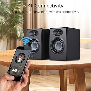 Amazon | 50W スタジオモニタースピーカー デスクトップ BT